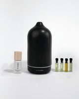 Helse Starter Kit with black stone scent diffuser